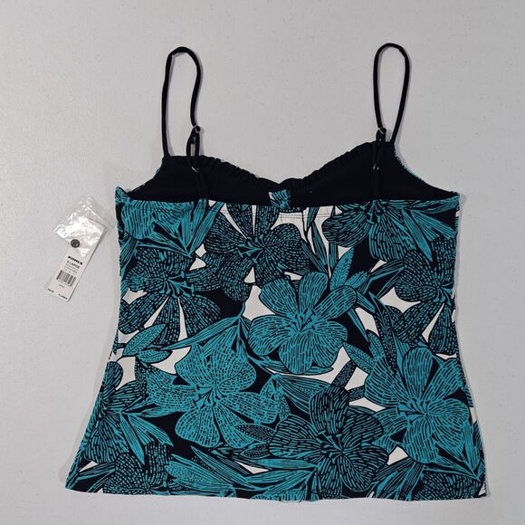 NWT Cami Y2K XL XLarge Babydoll Tank Top Strappy 2000s Apt. 9 New Green Black - Picture 2 of 7